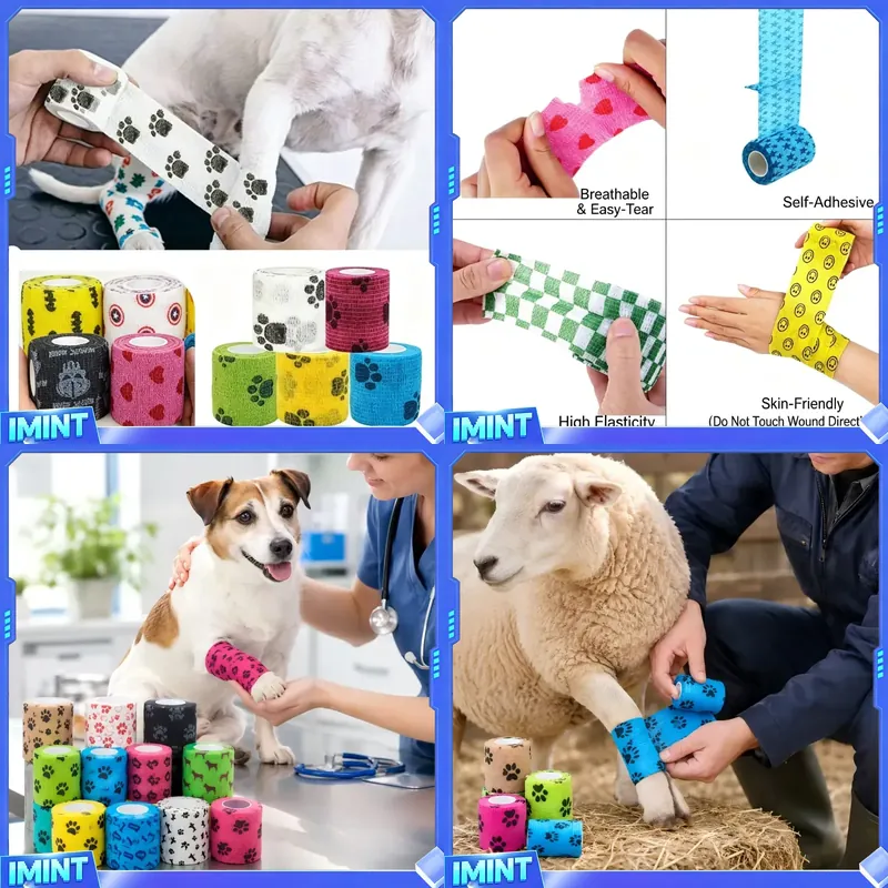 Pet Supplies First - Özel Pati İzi Baskılı Kendinden Yapışkanlı